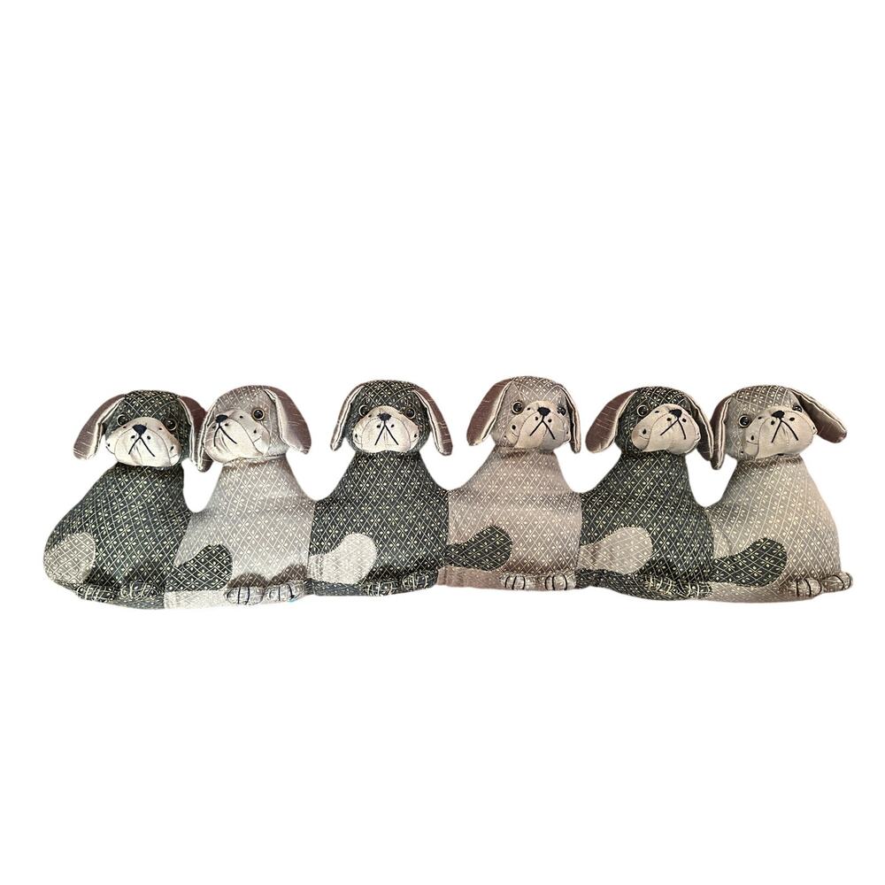 Dora Designs Draught Excluder Dogs in a Row Drafty Door Stop Puppy Weighted